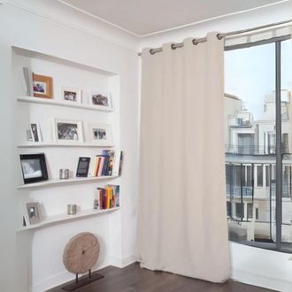 MOONDREAM Cortina ac&uacute;stica ollaoss gris MC17 140x260