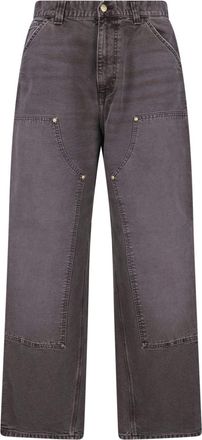 Carhartt Work in Progress Brown OG Double Knee Organic Cotton Denim Wide-Leg Pants