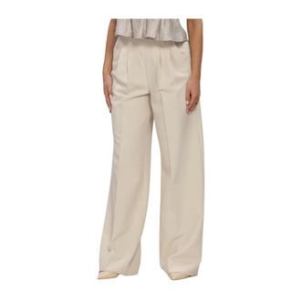 Co'Couture Broeken, Dames, Beige, M, Acilecc Pleat Pant LL