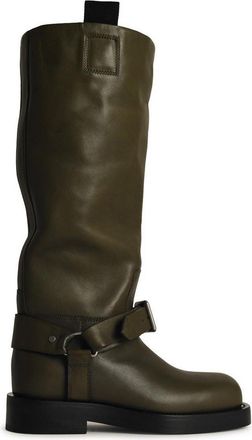 Burberry Green Leather Boots