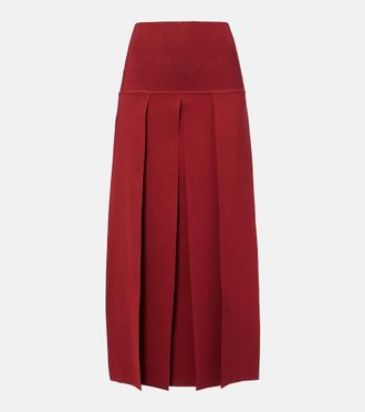 Alaia Ala&iuml;a Gonna midi pliss&eacute;