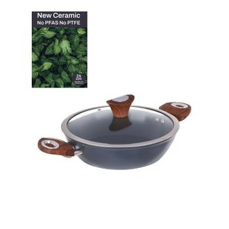 KASANOVA Tegame 24 cm con coperchio ottanio New Ceramic