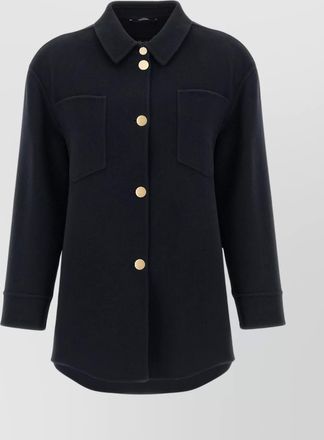 Max Mara collared long sleeve shirt with chest pockets