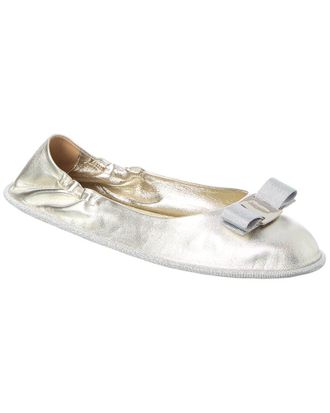Ferragamo Ferragamo Nomadic Leather Ballet Flat