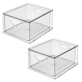 mDesign Stackable Storage Drawer for Pantry, Set of 2, Clear, Made in USA at Nordstrom