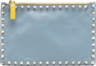 Valentino Pre-owned Valentino Bicolor Leather Rockstud Clutch Ladies 86OCXW145M8L6NQS