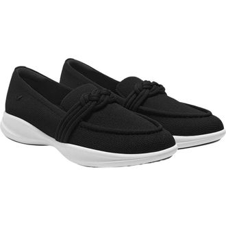 Vivaia Water-Repellent Round-Toe Sneaker Loafers in Black at Nordstrom, Size 5.5