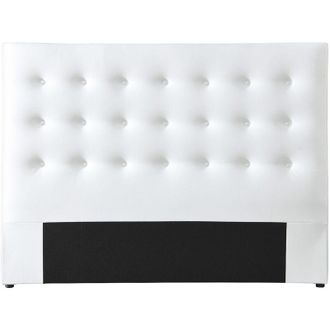Vente-Unique Testata trapuntata 180 cm Similpelle Bianco - FRANCESCO