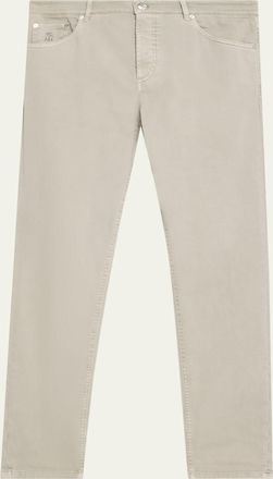 Brunello Cucinelli Mens Garment-Dyed Cotton Five-Pocket Pants