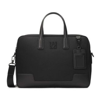 Kazar Laptop aktetas - Heren - Laptoptassen - Zwart - ONE Size - Leer - Tassen