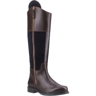 Cotswold Buscot Leren Dameslaarzen Bruin/Navy