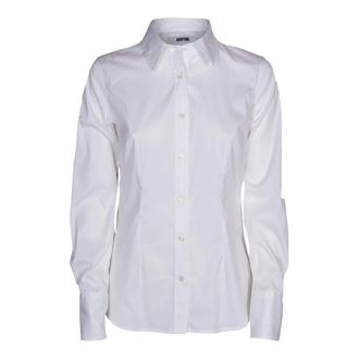 Mauro Grifoni Overhemden, Dames, Wit, XS, Klassiek Slim Fit Overhemd