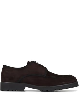 To Boot New York Dario suede oxford shoes - men - Calf Suede/Rubber/Calf Leather - 10 - Brown