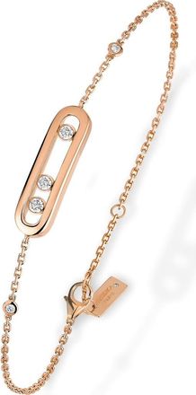 Messika Baby Move Diamond Bracelet in Rose Gold/Diamond at Nordstrom, Size 7 In