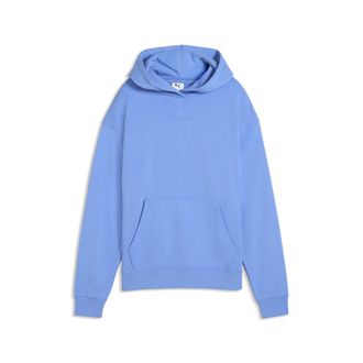 Puma Felpa con cappuccio Essentials Elevated Comfort da donna, Abbigliamento, Blu, S