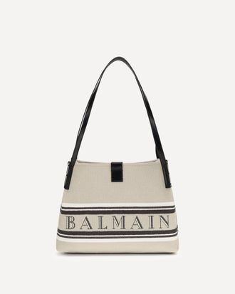 Balmain Canvas Shoulder Bag Female UNI