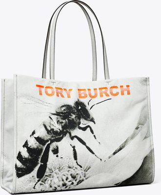 Tory Burch Womens Ella Printed Tote, One Size