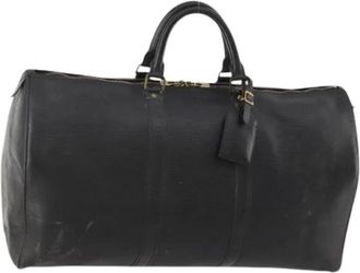 Louis Vuitton Pre-owned Weekend Bags, female, Black, Size: ONE SIZE Pre-owned Vintage Epi Boston Bag