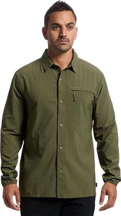 Mountain Hardwear Sunshadowtm Long Sleeve Mens T Shirt Combat Green : MD, Elastane/Polyester