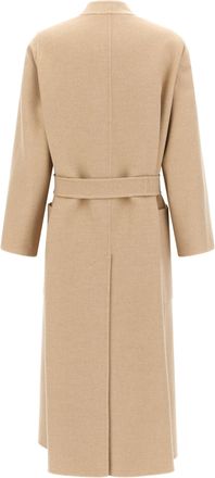 Max Mara Womens Beige Wool Coat Clothing