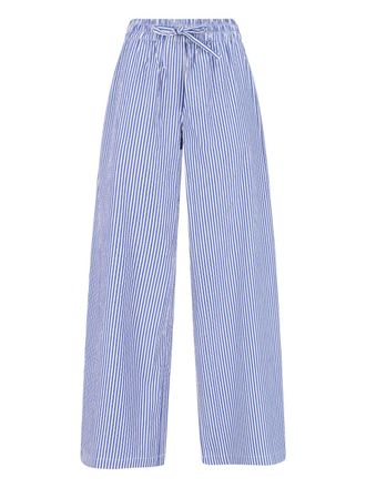 P.A.R.O.S.H. Mid-Rise Striped Cotton Pants