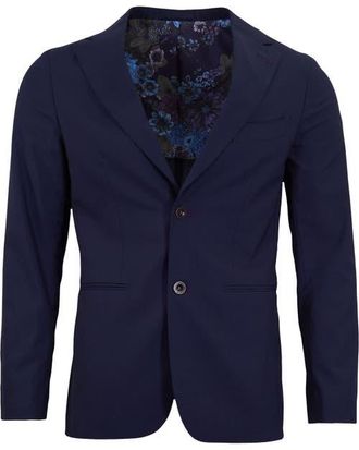 Lords of Harlech Judd Half Lined Tailored Wool Blazer in Navy at Nordstrom, Size 40