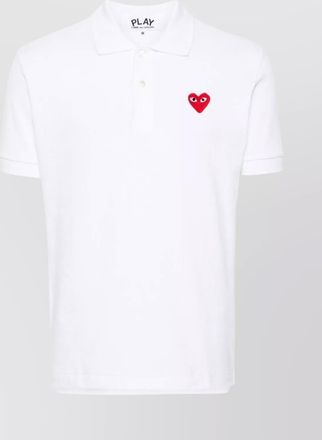 Comme Des Gar&ccedil;ons cotton jersey crew neck polo shirt
