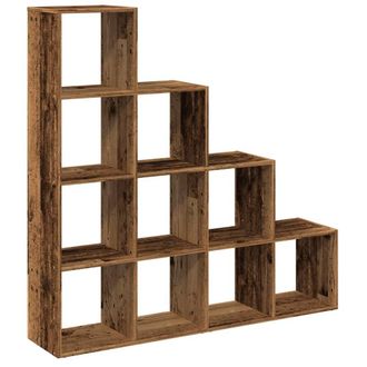 Berkfield Home Room Divider Bookcase 3-Tier Artisan Oak 137.5x29x103.5 cm Wood in Brown