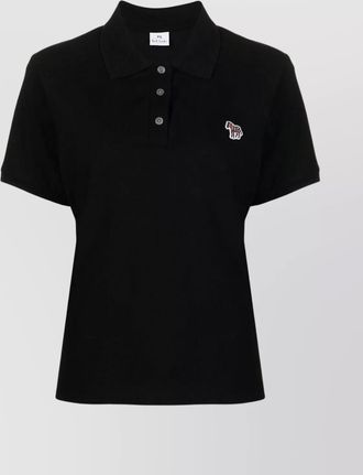 Paul Smith zebra emblem polo top