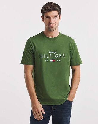Tommy Hilfiger Logo T-Shirt - Pine Green