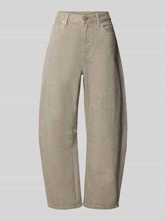 Calvin Klein Jeans Barrel Jeans aus reiner Baumwolle in Taupe, Gr&ouml;&szlig;e 26