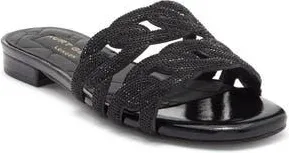 Kurt Geiger Crystal Chain Slide Sandal in Black at Nordstrom Rack, Size 6.5Us / 36.5Eu