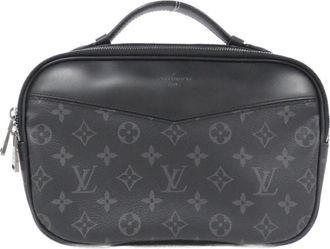 Louis Vuitton Black Coated Canvas Shoulder Bag (Pre-Owned)