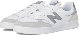 New Balance Classics 300 Court Shoes White/Slate Grey : US Mens 10 - Womens 11.5 Medium, Suede/Synthetic
