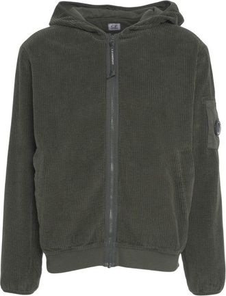 C.P. Company Hooded Jacket With Logo Patch