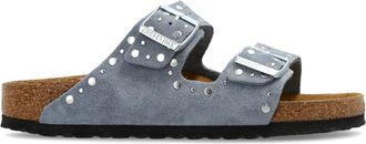 Birkenstock Arizona Rivet Narrow Fit - Dames - Sandalen - Blauw - 38 EU - Leer - Schoenen