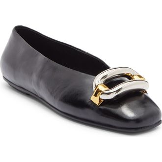 Jeffrey Campbell Figures Ballet Flat in Black Combo at Nordstrom Rack, Size 5