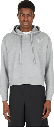 More Joy Cropped Hoodie Sweatshirt - Heren - Hoodies - Grijs - XS - Katoen - Hoodies & sweatvesten