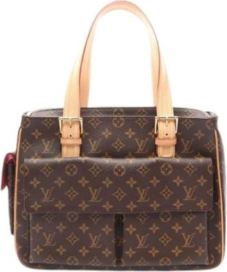 Louis Vuitton Pre-owned Vintage Monogram Handtas - Dames - Vintage Handtas - Bruin - ONE Size - Leer - Vintage