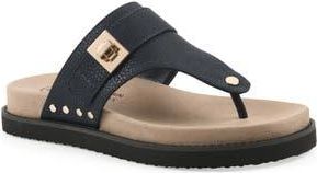 White Mountain Malabar Thong Sandal in Navy/Smooth at Nordstrom Rack, Size 7.5