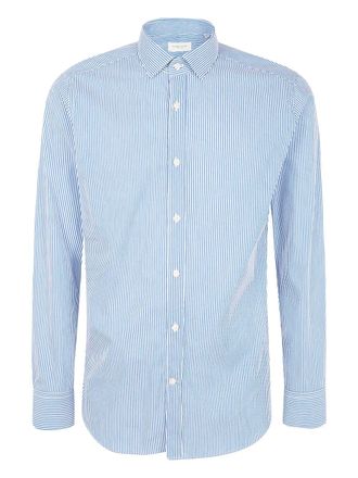 Tintoria Mattei striped button-up shirt - Blue