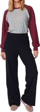 Sundry Lounge Flare Pant In Deep Navy