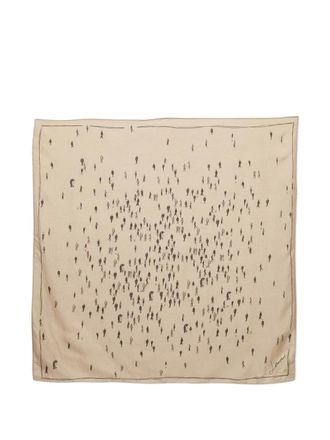Lanvin Sjaal met print - Beige