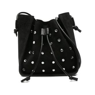 Forte_Forte Bucket Bags, female, Black, Size: ONE SIZE Black Crystal Drawstring Bags