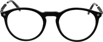 Tod's TO-1044777 Round Acetate Eyeglasses - Black