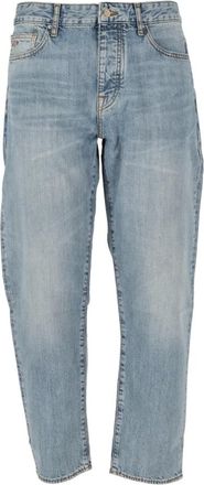 A|X Armani Exchange Loose-fit Jeans, male, Blue, Size: W31 Carrot Jeans in Blue Denim
