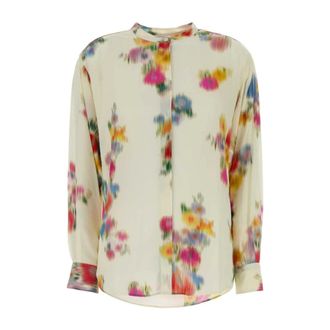 Isabel Marant Printed Crepe Catchell Shirt - female - Marant &eacute;toile - Shirts - Multicolor - M - Blouses & Shirts