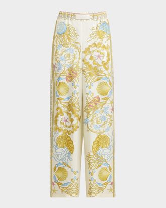 パンツ VERSACE JACQUARD PANTS WITH GREEK PRINT Versace Jacquard Pants With Greek Print from $953.00 - on