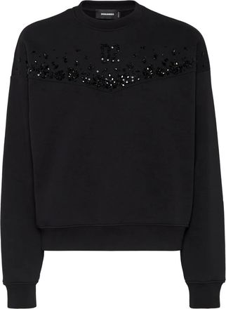 Dsquared2 Felpa con paillettes - Nero