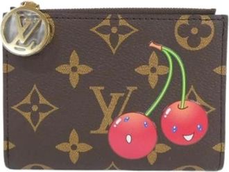 Louis Vuitton Pre-owned Wallets, female, Brown, Size: ONE SIZE Pre-owned Canvas wallets